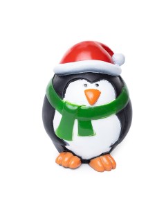 Игрушка для собак виниловая Пингвин в шарфе черно белая 8 5х6 5х6 5см Бельгия Duvo+