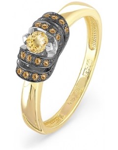 Кольцо с 21 бриллиантом из жёлтого золота Kabarovsky