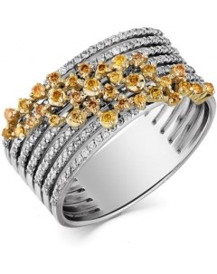 Кольцо с 174 бриллиантами из белого золота Мастер бриллиант