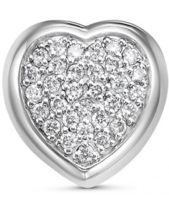 Подвеска Сердце с 31 бриллиантом из белого золота Klondike