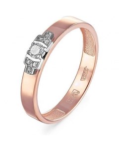 Кольцо с 7 бриллиантами из красного золота Kabarovsky