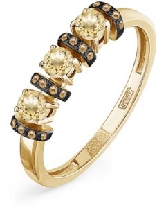 Кольцо с 23 бриллиантами из жёлтого золота Kabarovsky
