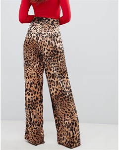 Широкие брюки с леопардовым принтом Prettylittlething