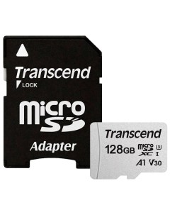 Карта памяти Transcend microSDXC UHS I U3 128Gb TS128GUSD300S A