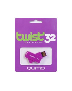 Флешка Qumo Twist QM32GUD TW FANDANGO 32Gb Фиолетовая