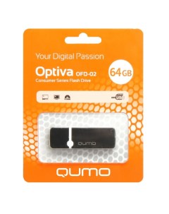 Флешка Qumo Optiva 02 QM64GUD OP2 BLACK 64Gb Черная