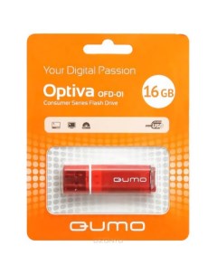 Флешка Qumo Optiva 01 QM16GUD OP1 RED 16Gb Красная