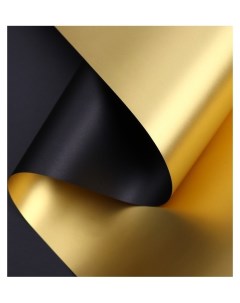 Пленка для цветов Пленка с золотом цвет чёрный 58 см х 5 м Nnb