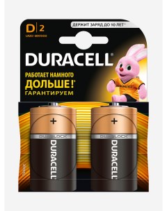 Батарейки щелочные Basic D LR20 2 шт Черный Duracell