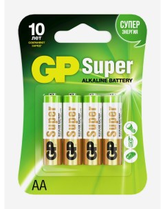 Батарейки щелочные LR6 CR4 Super 4 шт Мультицвет Gp