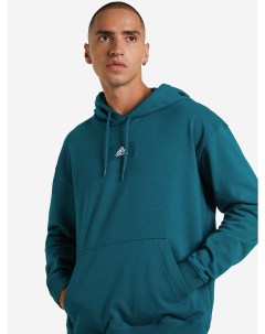 Худи мужская Essentials Feelvivid Cotton French Terry Drop Shoulder Hoodie Зеленый Adidas