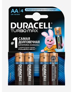 Батарейки щелочные Turbo AA LR06 4 шт Черный Duracell