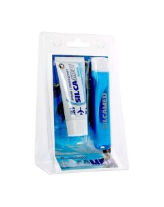 Дорожный Набор Зубная паста и Зубная щетка средней жесткости Family 30 Silcamed