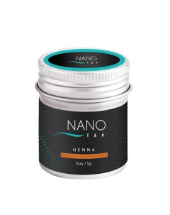Хна для бровей в баночке рыжий NanoTap foxy 5 гр Nano tap