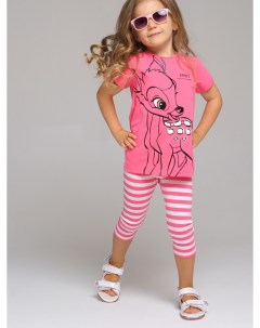 Комплект для девочки с принтом Disney футболка леггинсы Playtoday kids