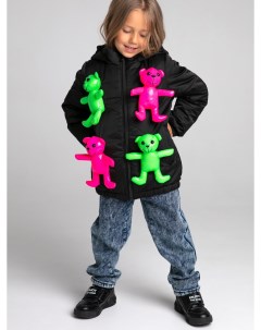 Куртка с объемными мишками в декоре для девочки Playtoday kids