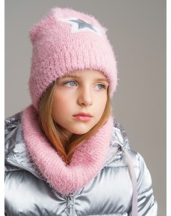 Комплект вязаный для девочки шапка шарф Playtoday tween