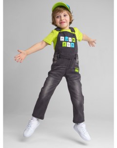 Полукомбинезон текстильный джинсовый для мальчика Playtoday kids