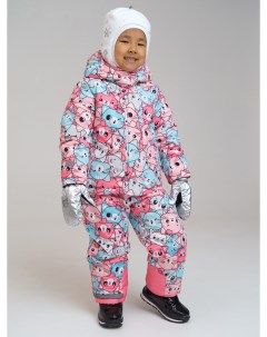 Зимний комплект из мембранной ткани для девочки куртка полукомбинезон Playtoday kids