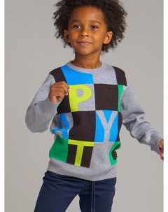 Серый джемпер с принтом для мальчика Playtoday kids