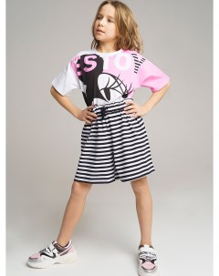 Комплект для девочки с принтом Disney футболка шорты Playtoday tween