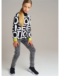 Джинсы, утепленные флисом, для девочки Playtoday tween