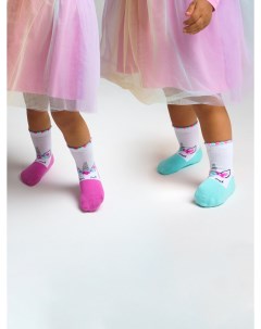 Носки детские для девочки 2 пары в комплекте Playtoday newborn-baby