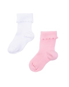 Носки детские трикотажные для девочек 2 пары в комплекте Playtoday newborn