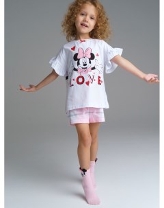 Пижама футболка и шорты для девочки Disney Playtoday kids
