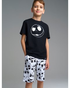 Комплект Family look для мальчика футболка с флуоресцентным принтом шорты Playtoday family look