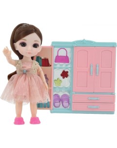 Игровой набор гардеробная и Кукла Малышка Лили 16 см Funky toys