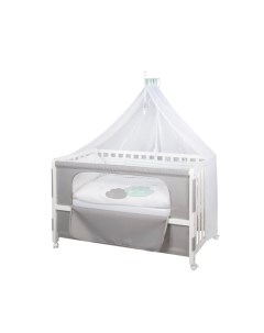 Детская кроватка приставная Room Bed с постельным бельем и балдахином Roba