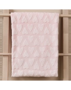 Плед Micro Flannel 3D Сердечки 118x100 Baby nice (отк)