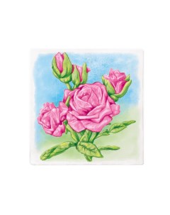Раскраска многоразовая Розовые Розы 20х20 см Maxi art