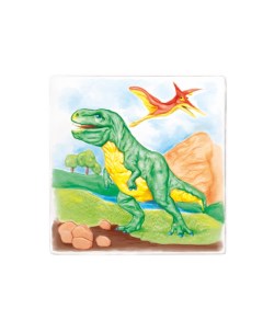 Раскраска многоразовая Динозавры 20х20 см Maxi art
