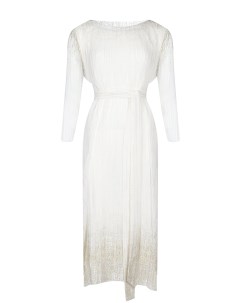 Бело золотистое платье с плиссировкой Dan maralex