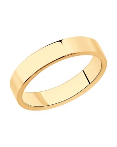 Обручальное кольцо из золочёного серебра Sokolov