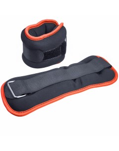 Утяжелители Sportex 2х0 75кг нейлон в сумке HKAW104 2 черный с оранжевой окантовкой Alt sport
