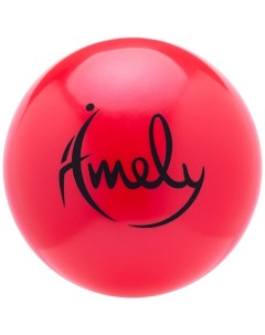 Мяч для художественной гимнастики d15 см AGB 301 красный Amely