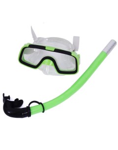 Набор для плавания детский маска трубка ПВХ E33168 зеленый Sportex