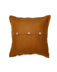 Декоративная подушка Бронза красно коричневая 45х45 см Linen love
