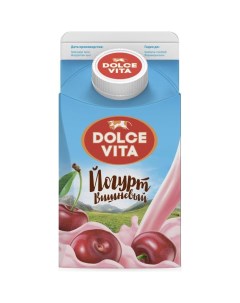 Йогурт питьевой со вкусом вишни 2 5 450 г Dolce vita