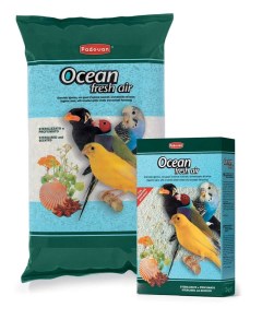 Наполнитель Ocean Fresh Air гигиенический для клеток декоративных птиц минеральная добавка впитывающ Padovan
