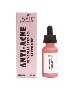 Сыворотка для лица Anti acne с гликолевой кислотой 2 и саркозином 30 мл el Aqua Invit