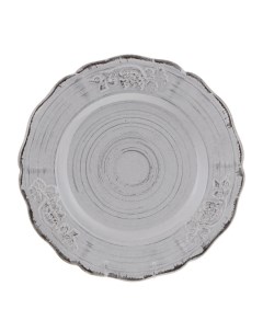 Тарелка 27 см Барокко серый Royal stoneware