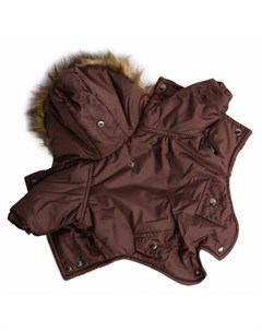 Lion Winter куртка парка LP066 для собак мелких пород унисекс зимний коричневый M спина 25 26 см Lion manufactory