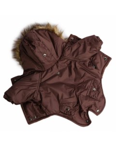 Lion Winter куртка парка LP066 для собак мелких пород унисекс зимний коричневый L спина 27 29 см Lion manufactory