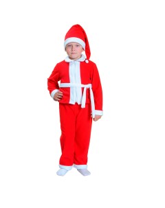Карнавальный костюм Дед Морозик флис рост 98 122см Новогодний карнавал