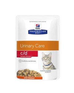 Влажный диетический корм для кошек Prescription Diet c d Multicare Urinary Stress при профилактике ц Hill`s