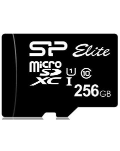 Флеш карта microSDXC 256Gb Class10 SP256GBSTXBU1V10 Elite w o adapter Silicon power